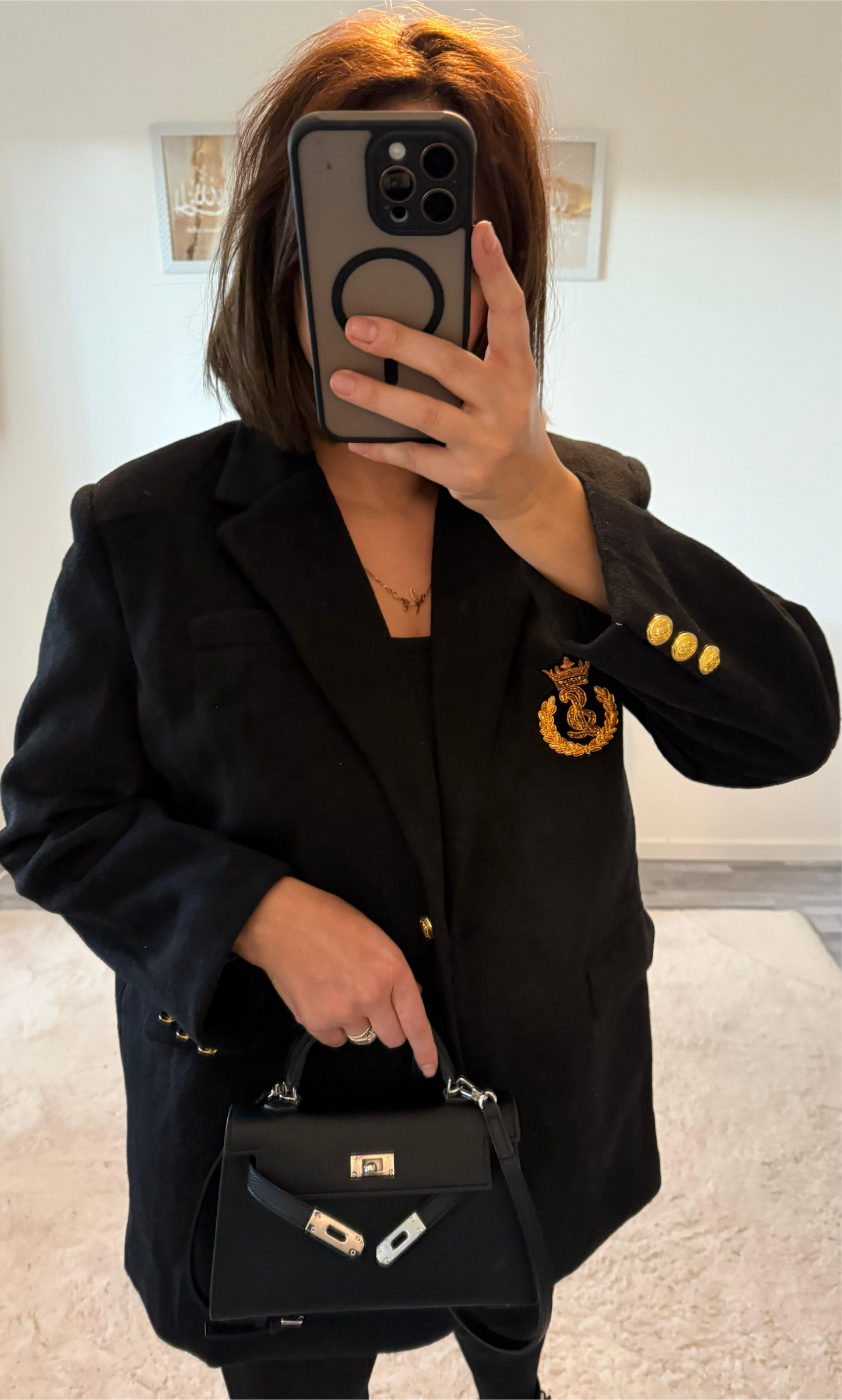 Blazer épais noir