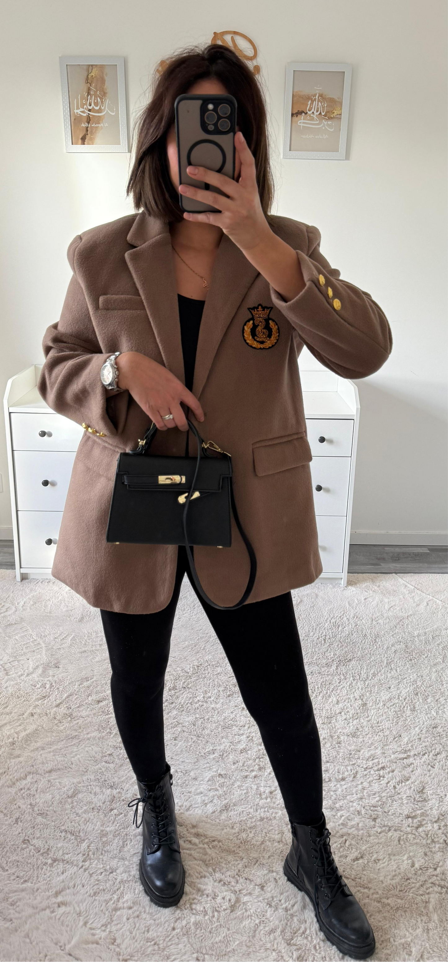 Blazer épais beige