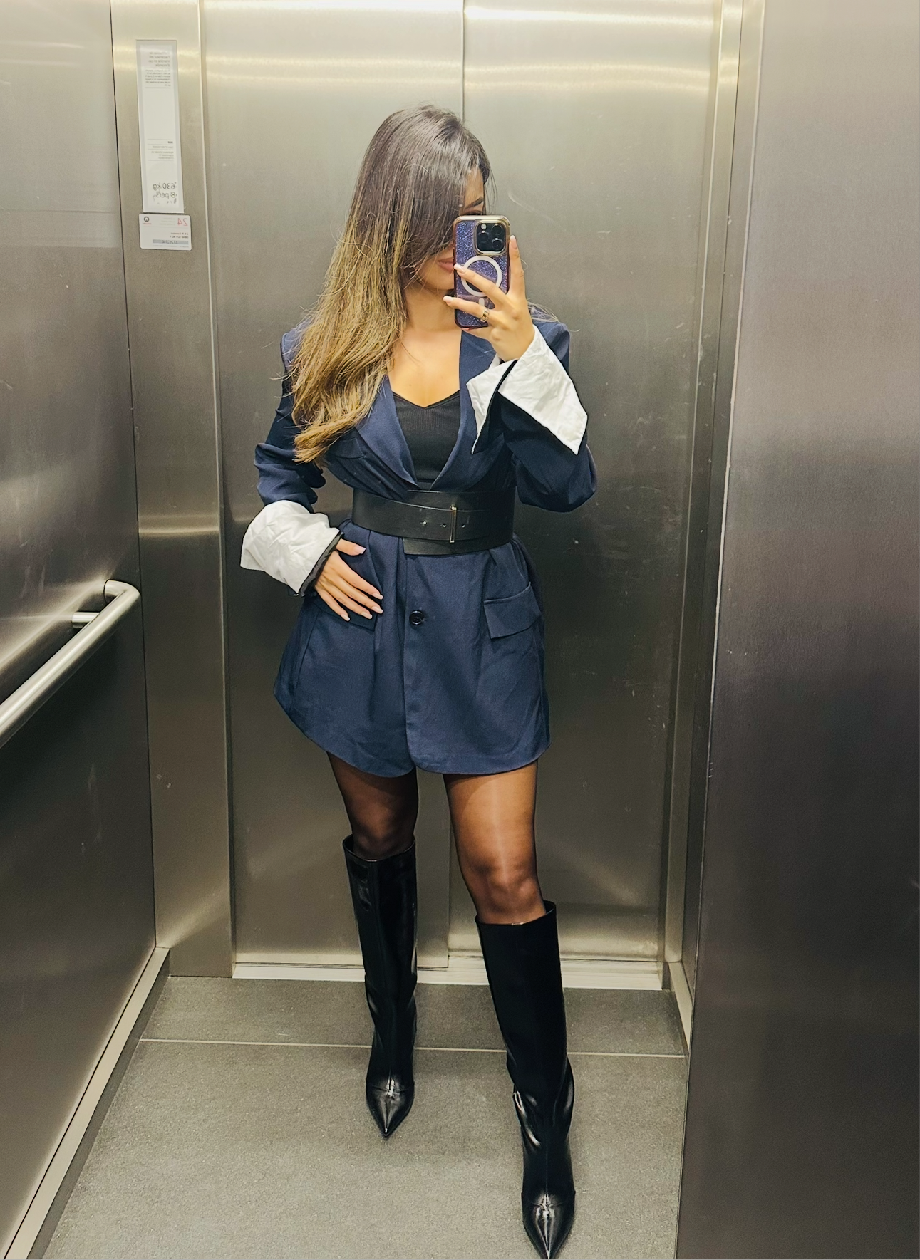 Blazer à manches retroussées