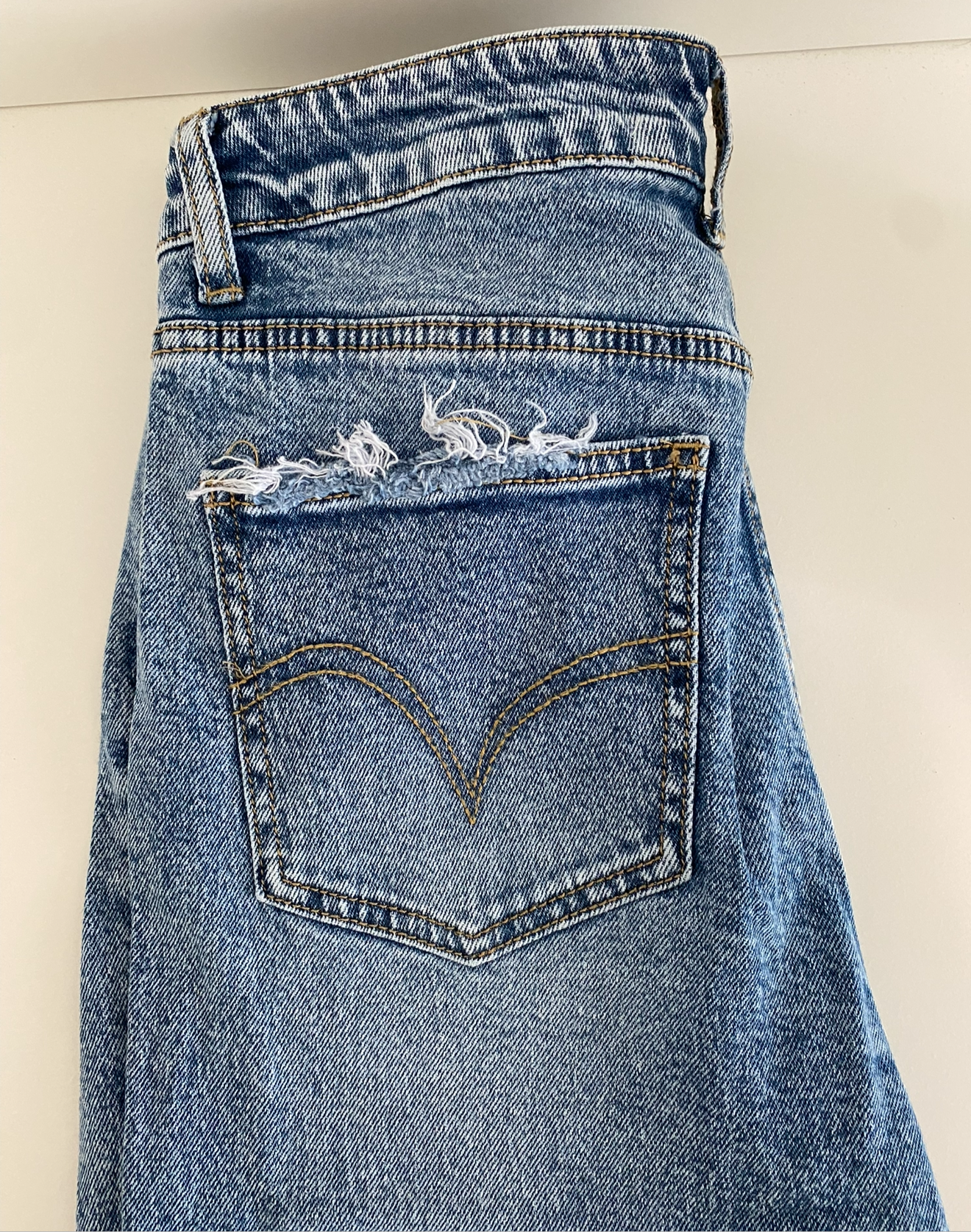 Jean Mom Fit Lev Bleu