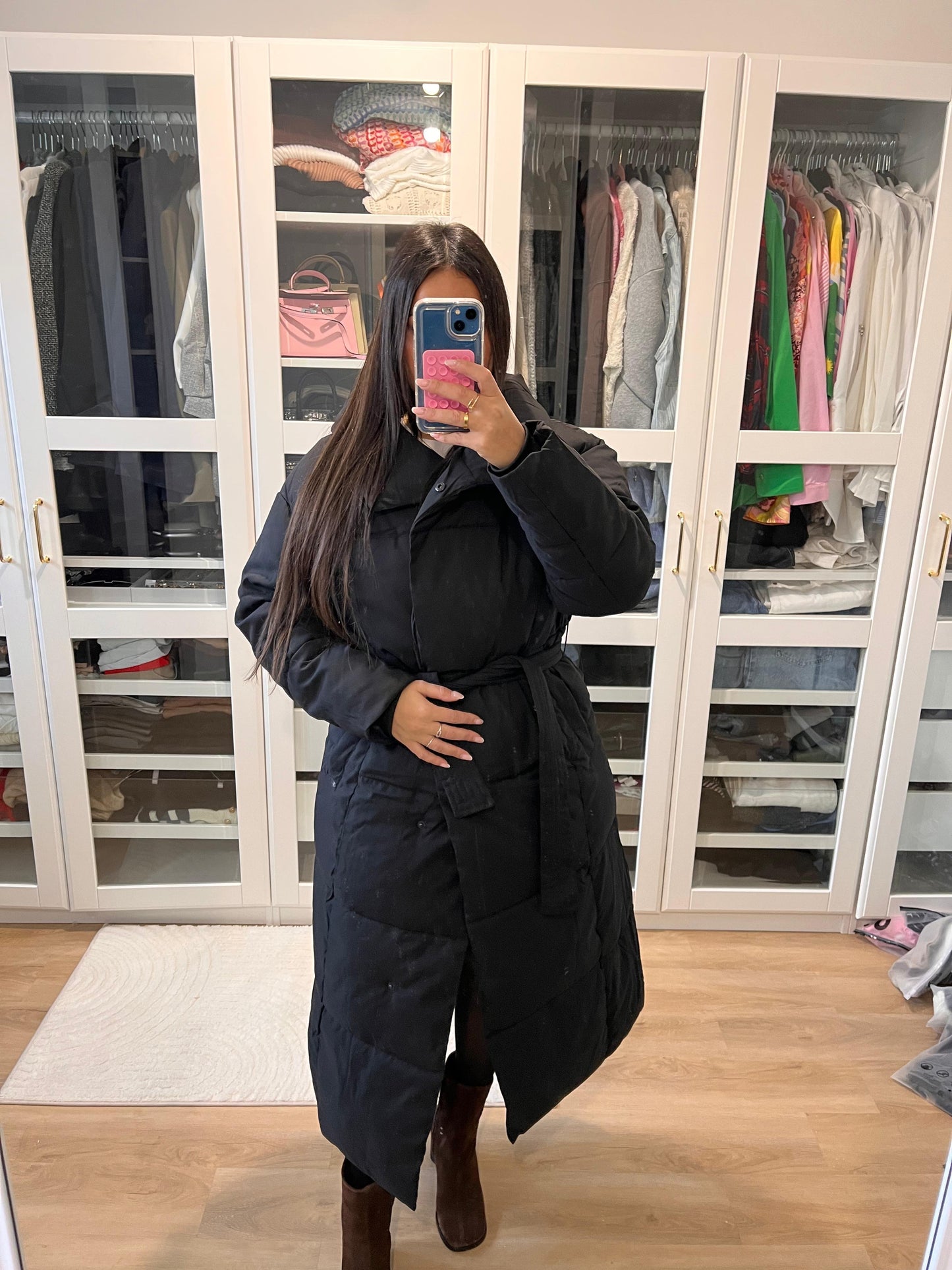 Doudoune matelassée longue