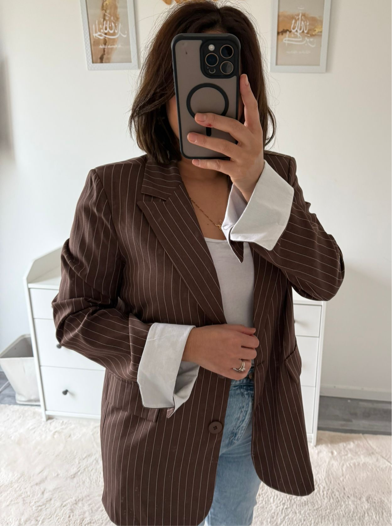 Blazer à rayures