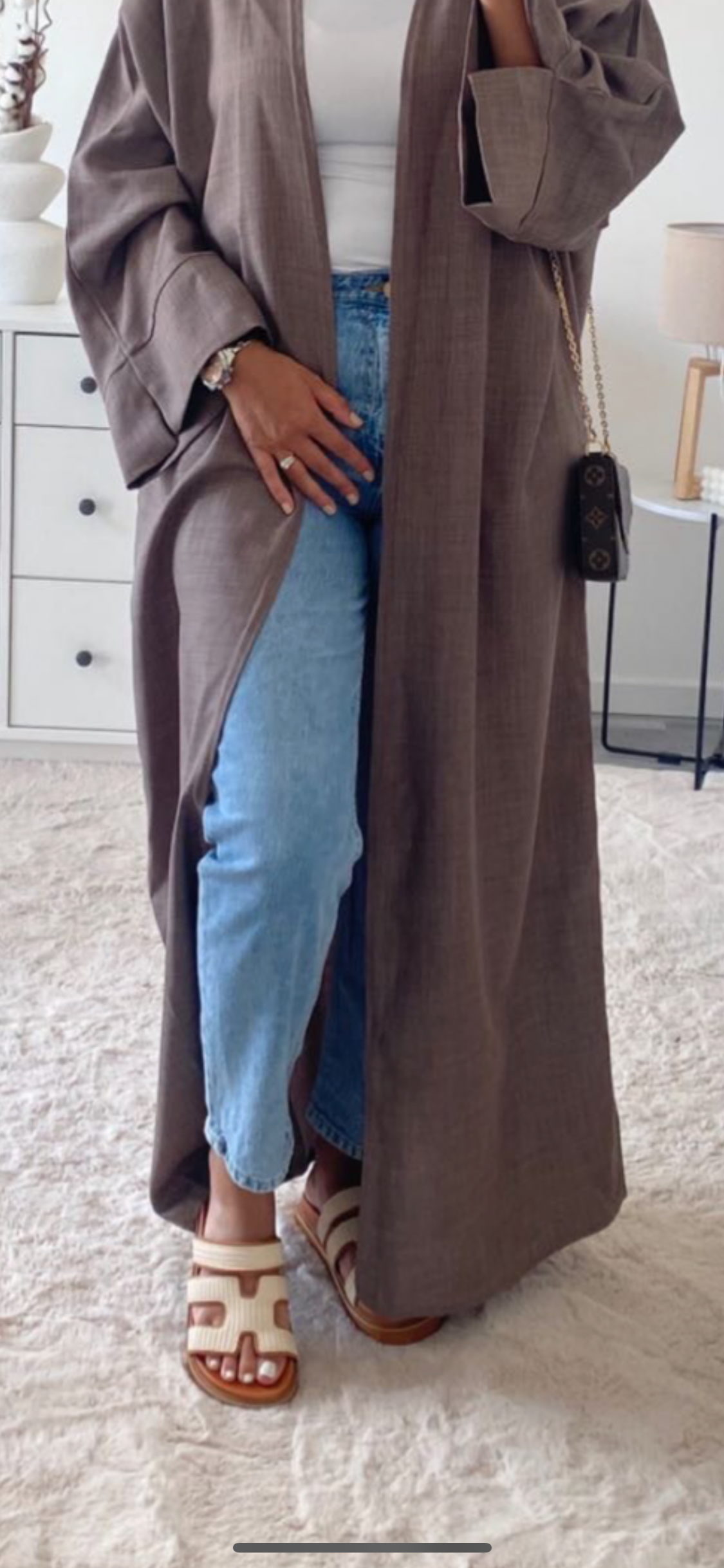 Claquettes H camel