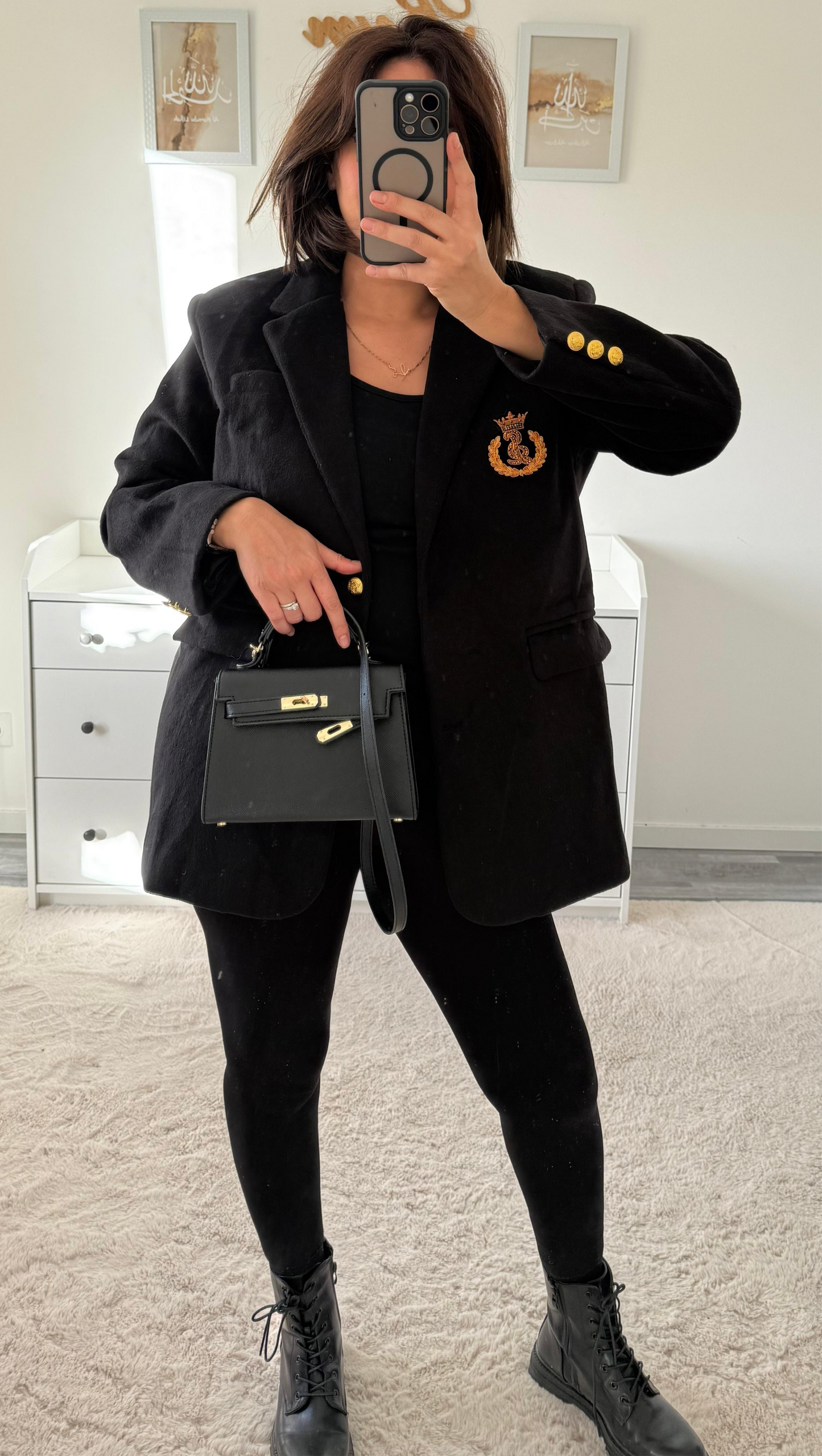 Blazer épais noir