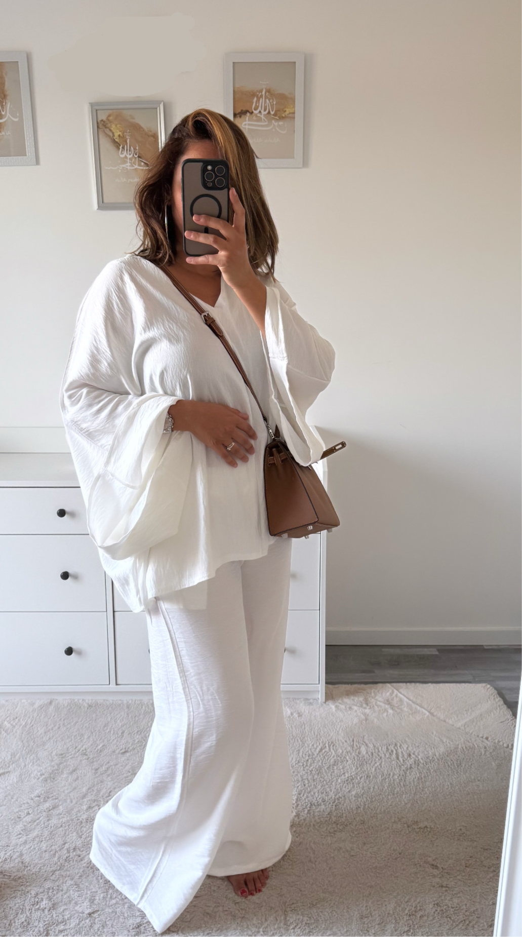 Ensemble fluide large blanc