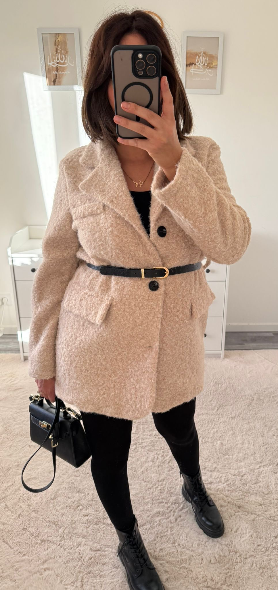 Blazer épais à ceinture