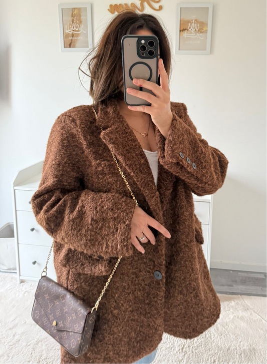 Blazer épais chocolat