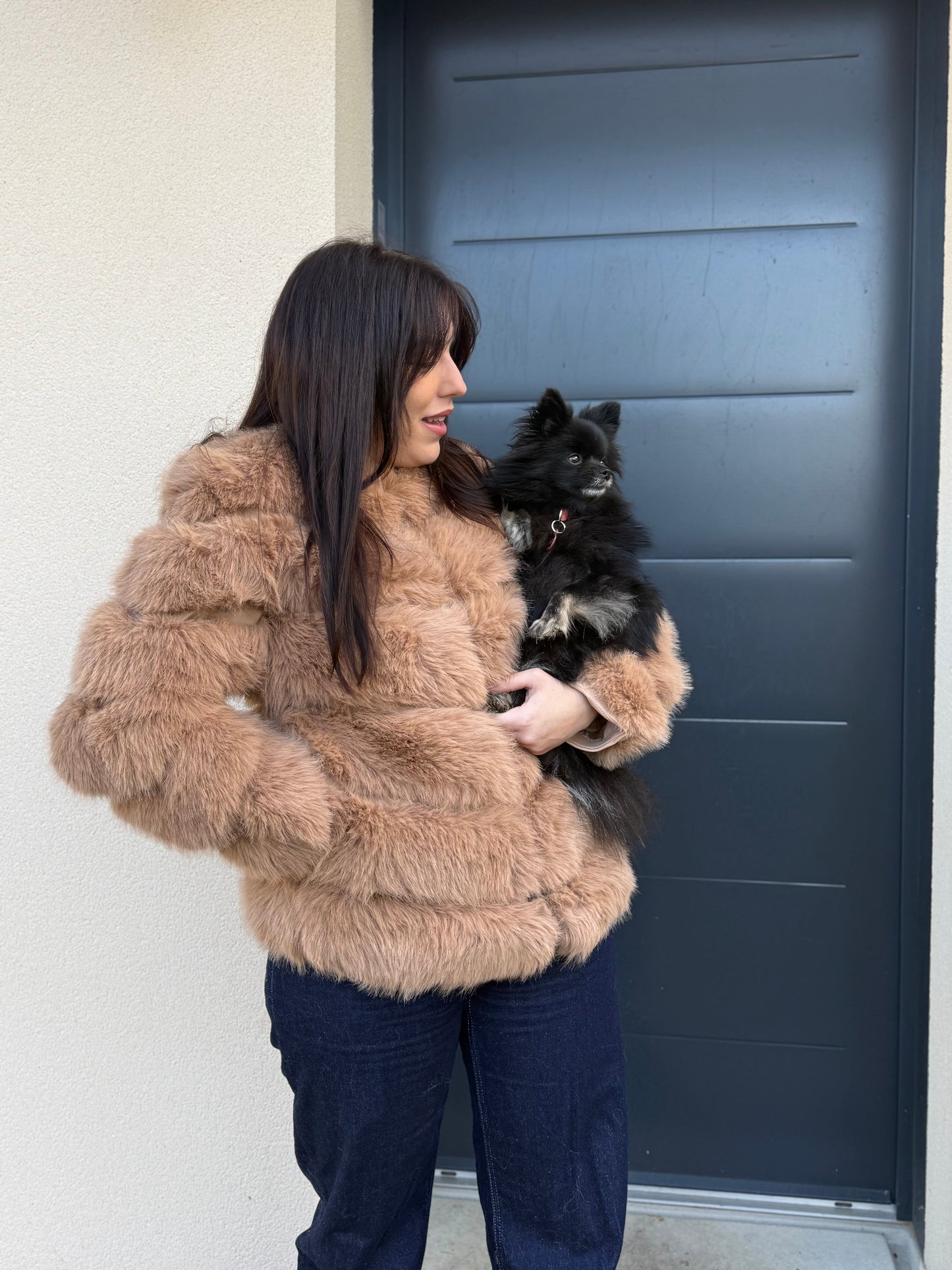 Fourrure épaisse vegan [beige]