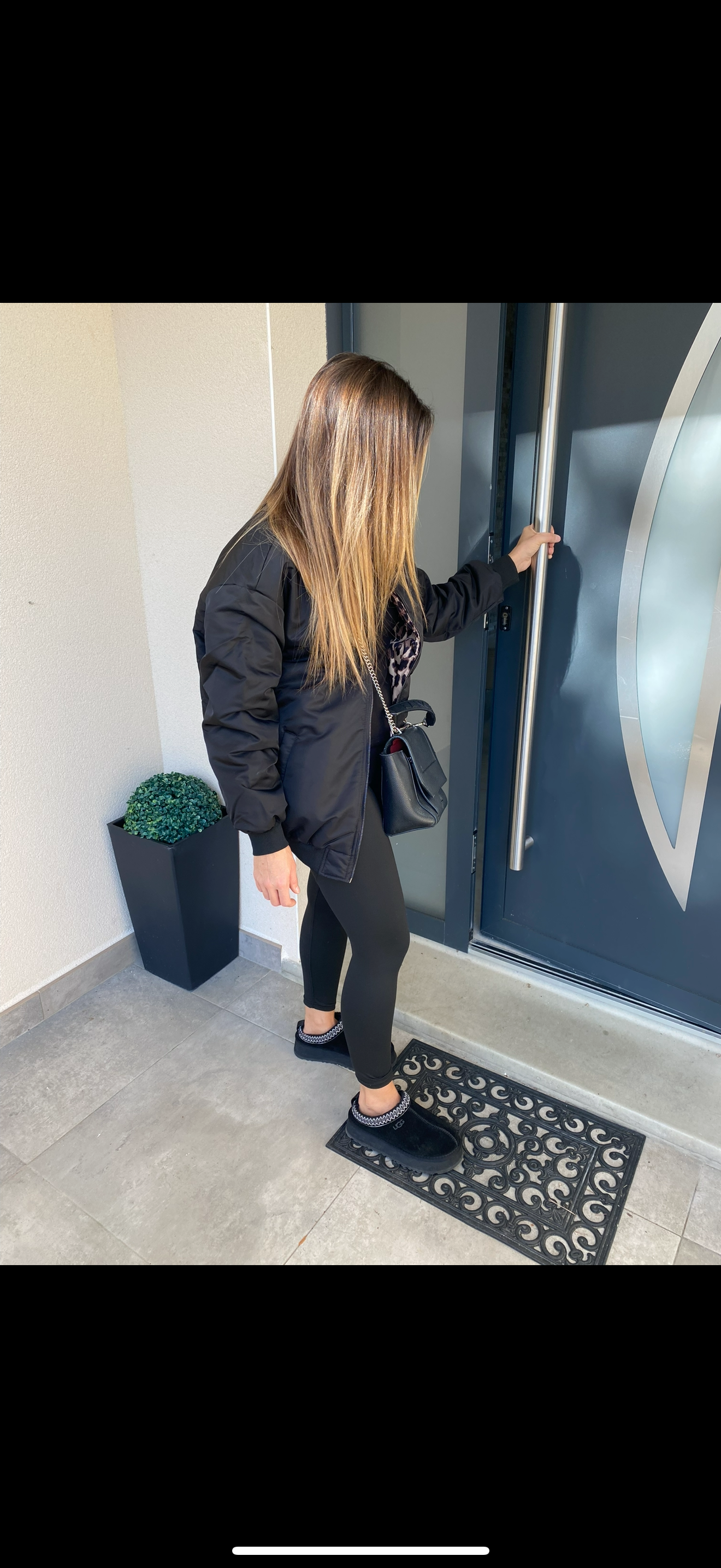 Bombers réversible noir leopard