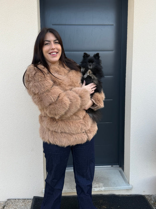 Fourrure épaisse vegan [beige]