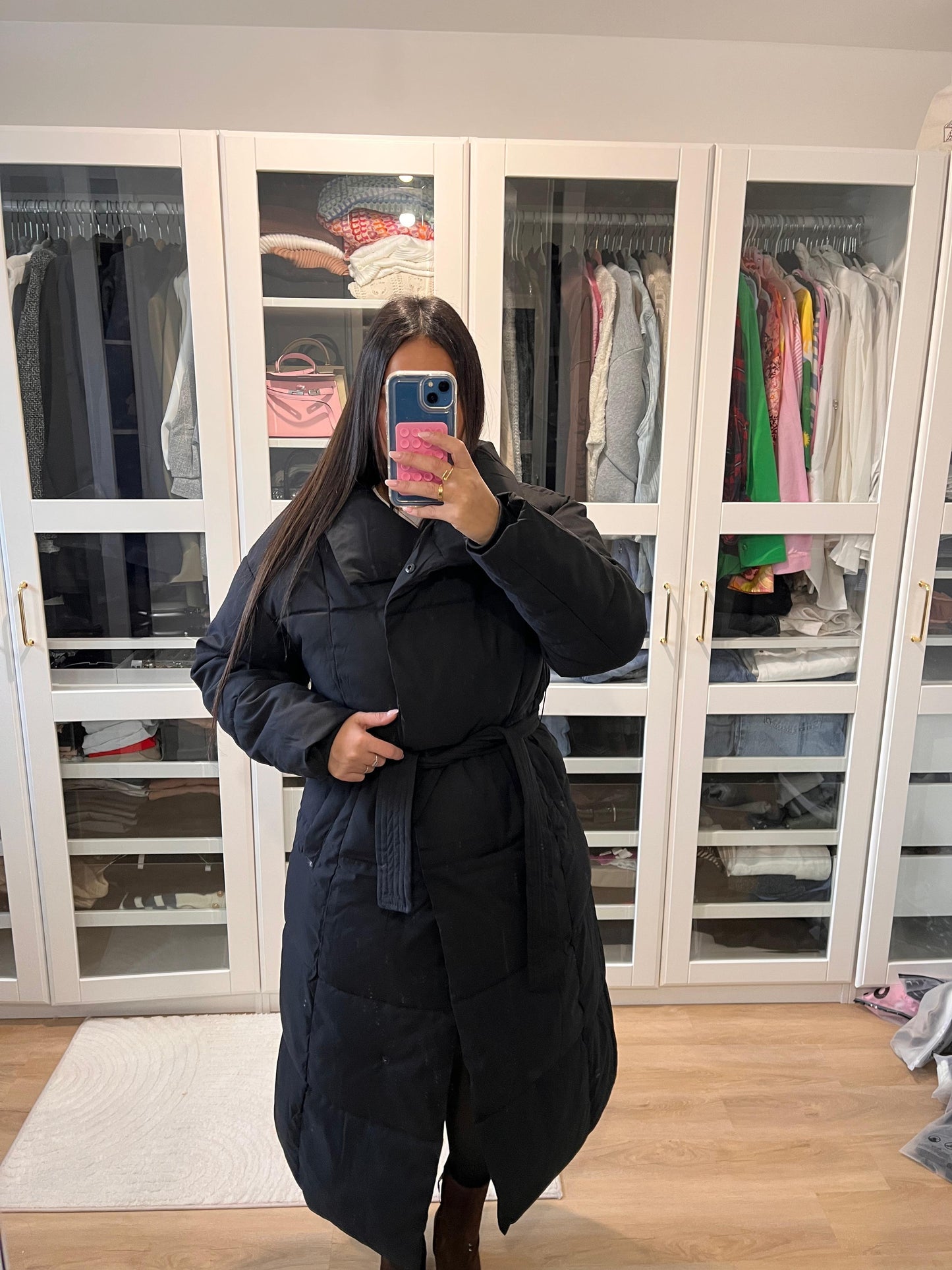 Doudoune matelassée longue