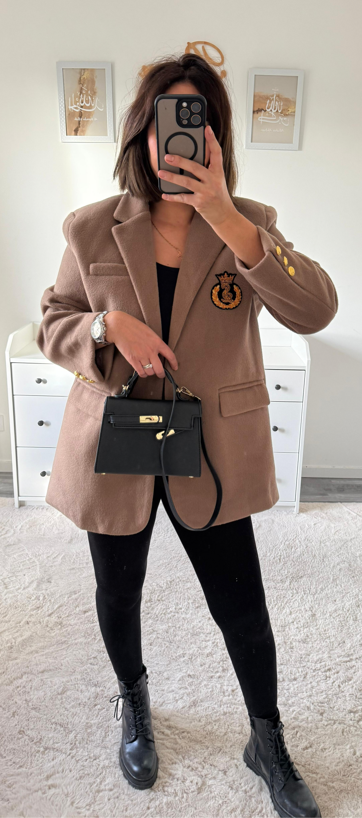 Blazer épais beige