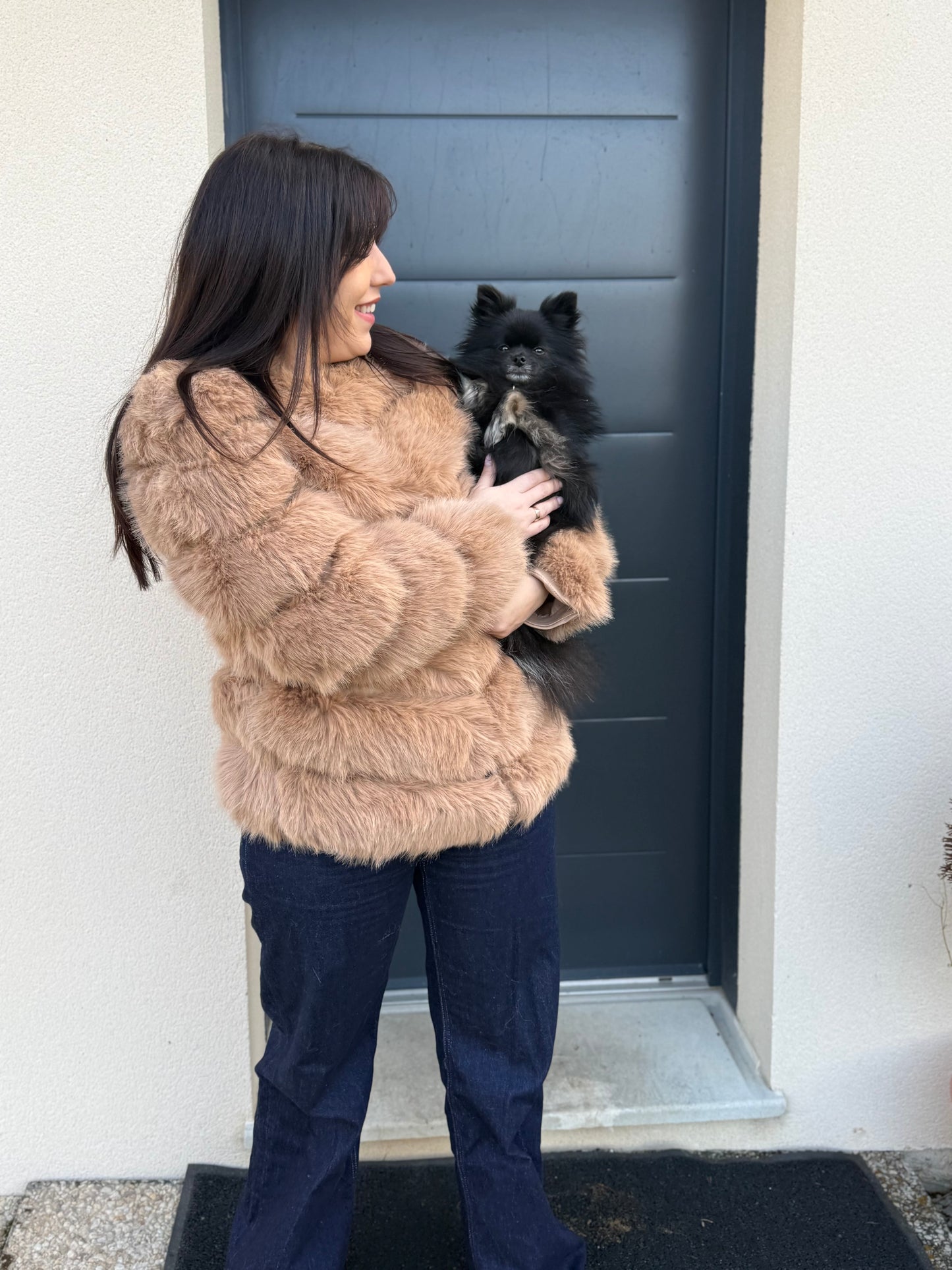 Fourrure épaisse vegan [beige]