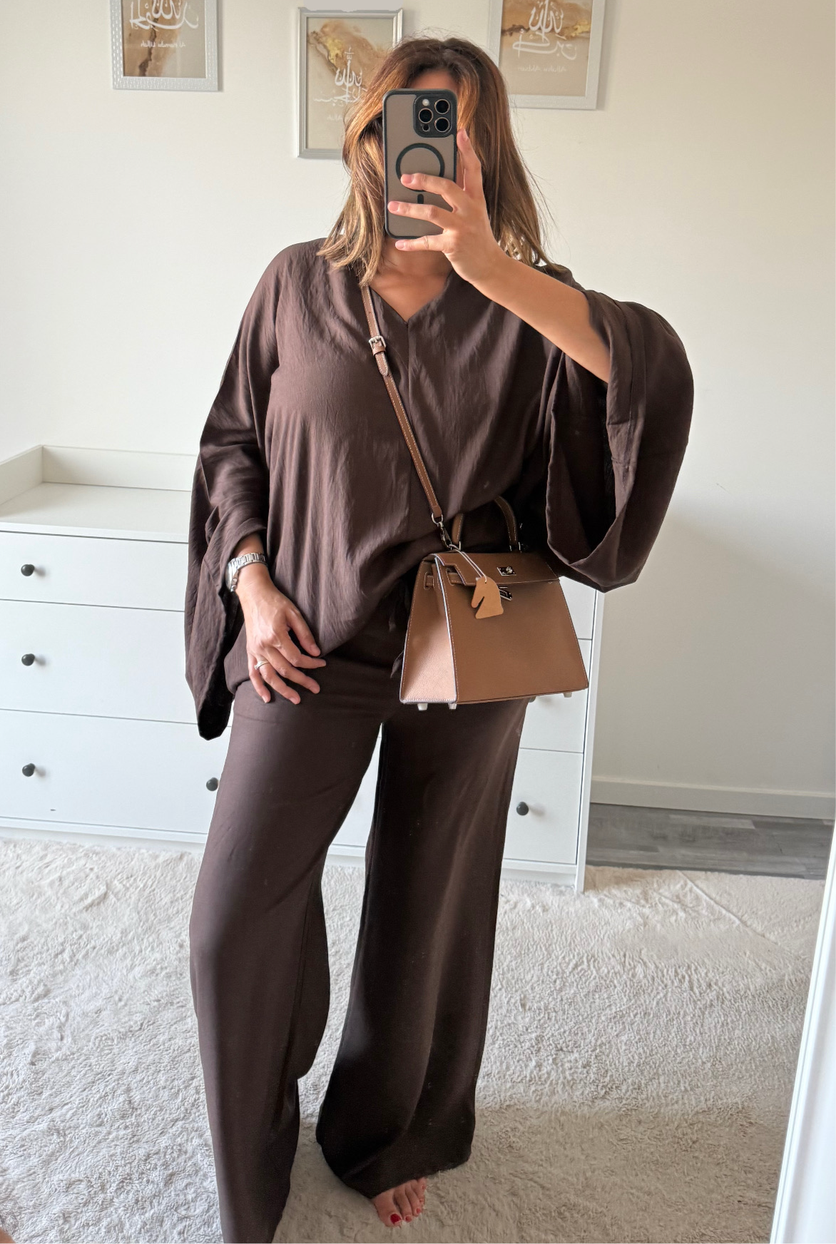 Ensemble fluide large chocolat