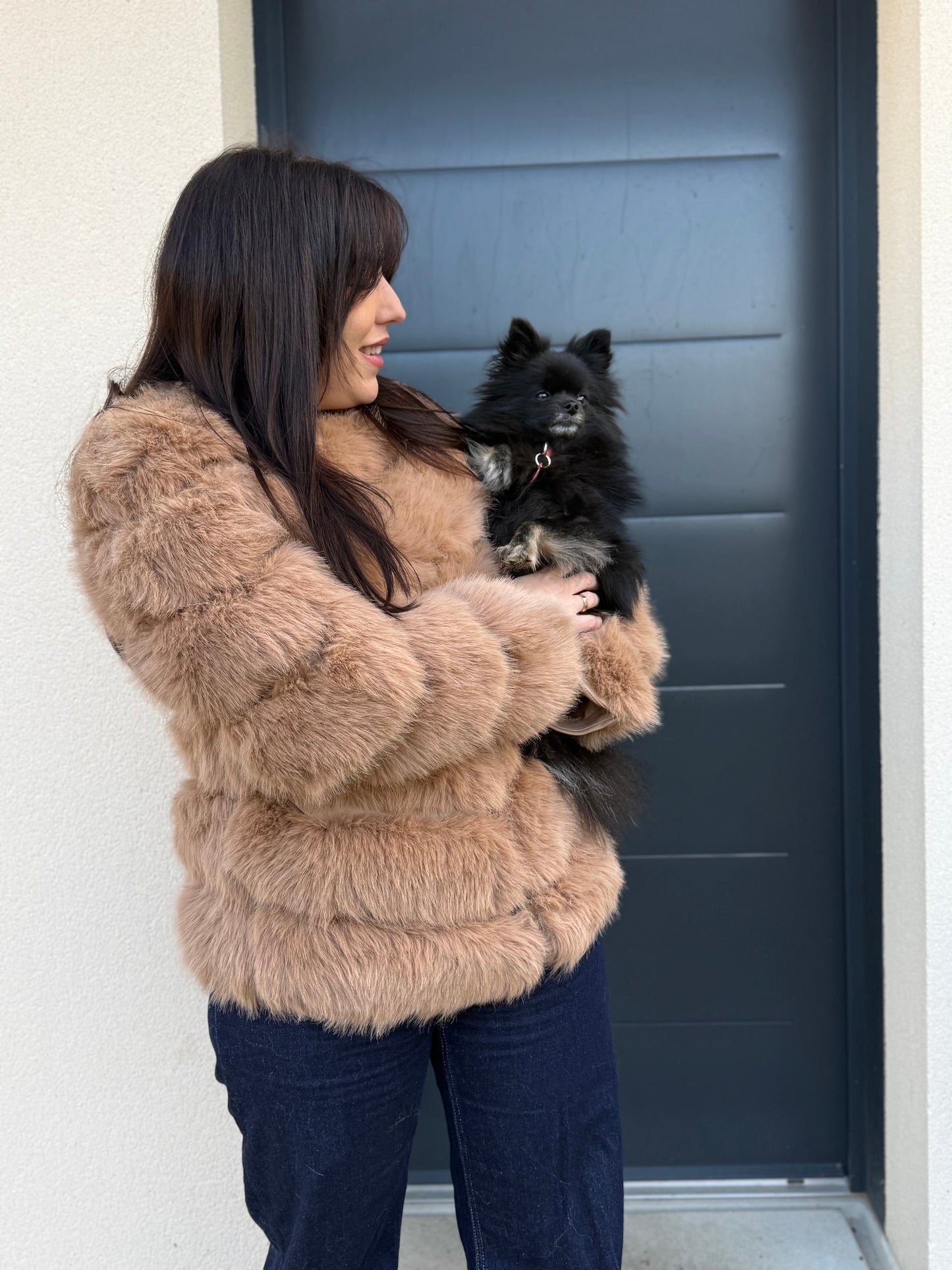 Fourrure épaisse vegan [beige]