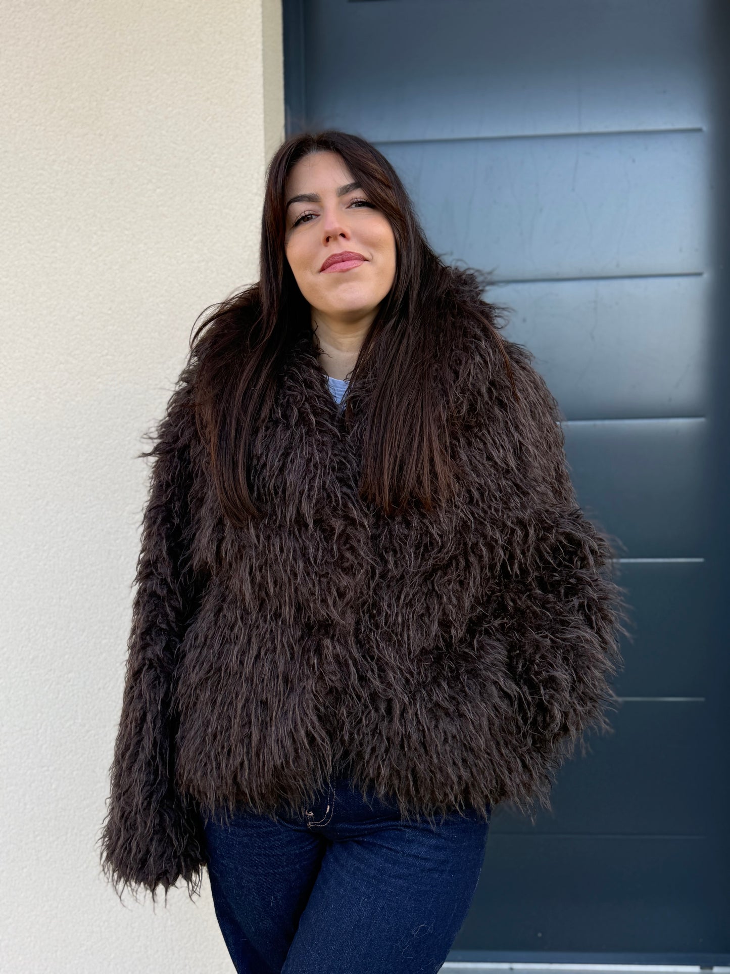 Fourrure à poils longs [chocolat]