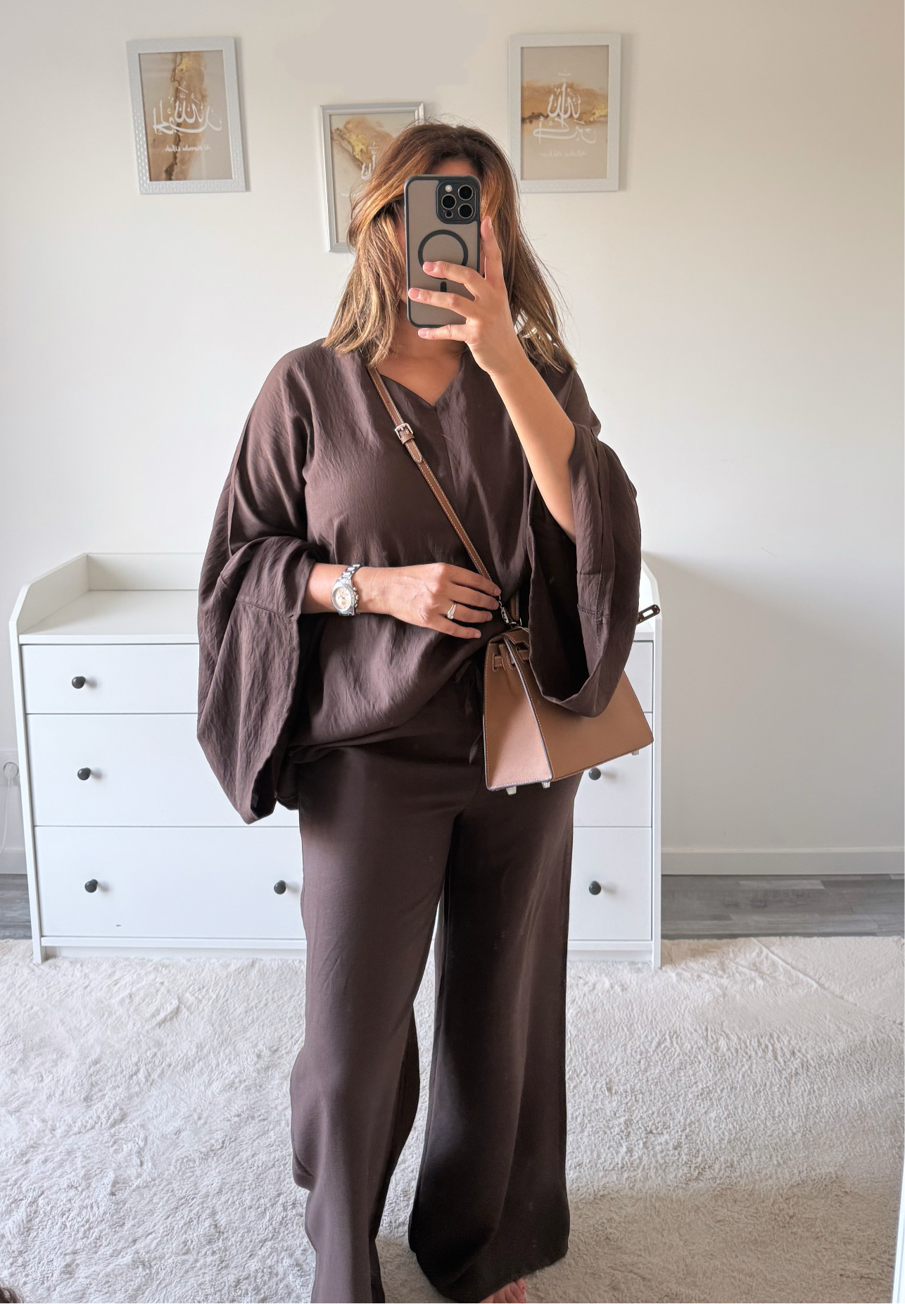 Ensemble fluide large chocolat