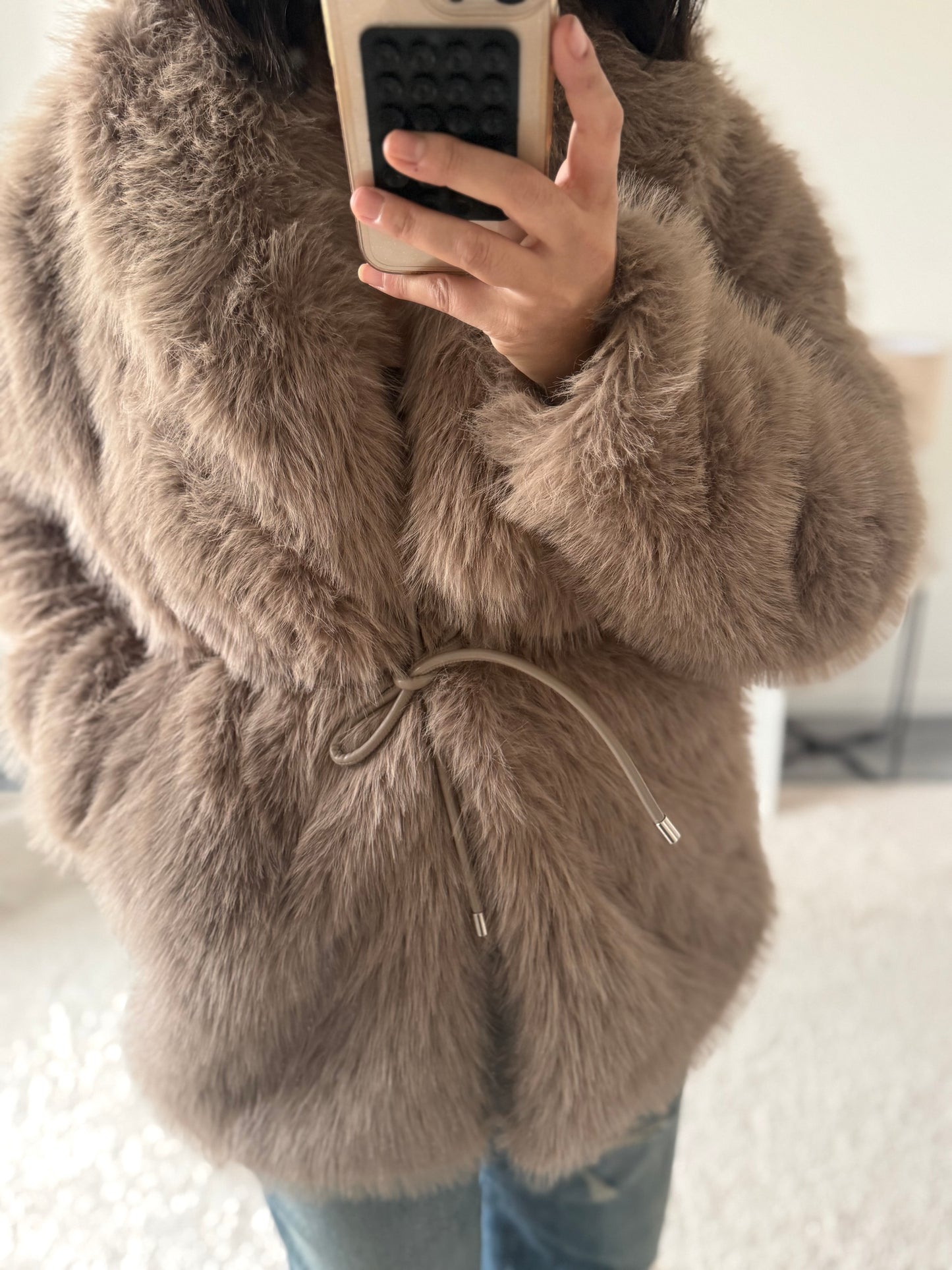 Fourrure mi longue [camel]