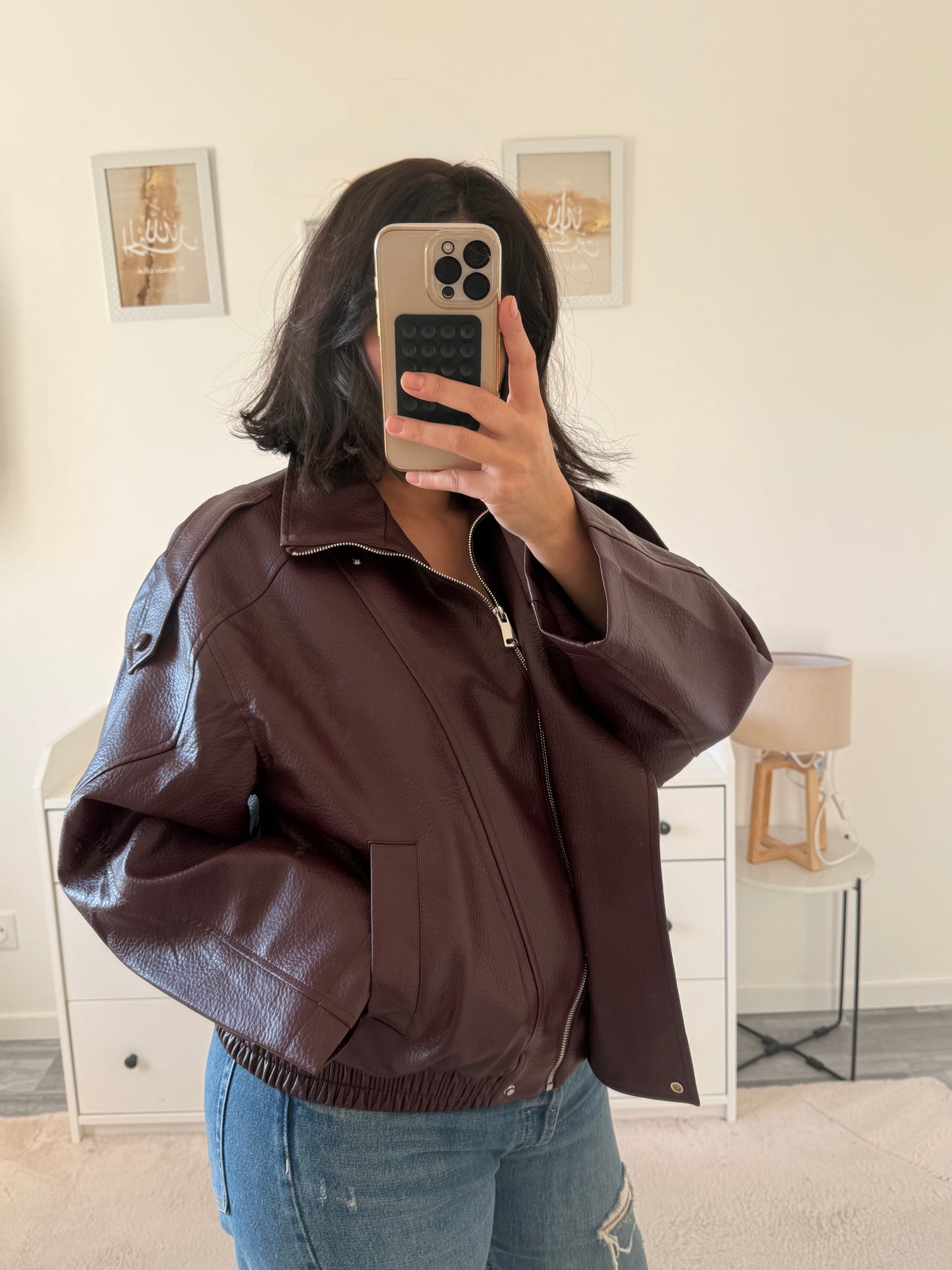 Perfecto similicuir [bordeaux]