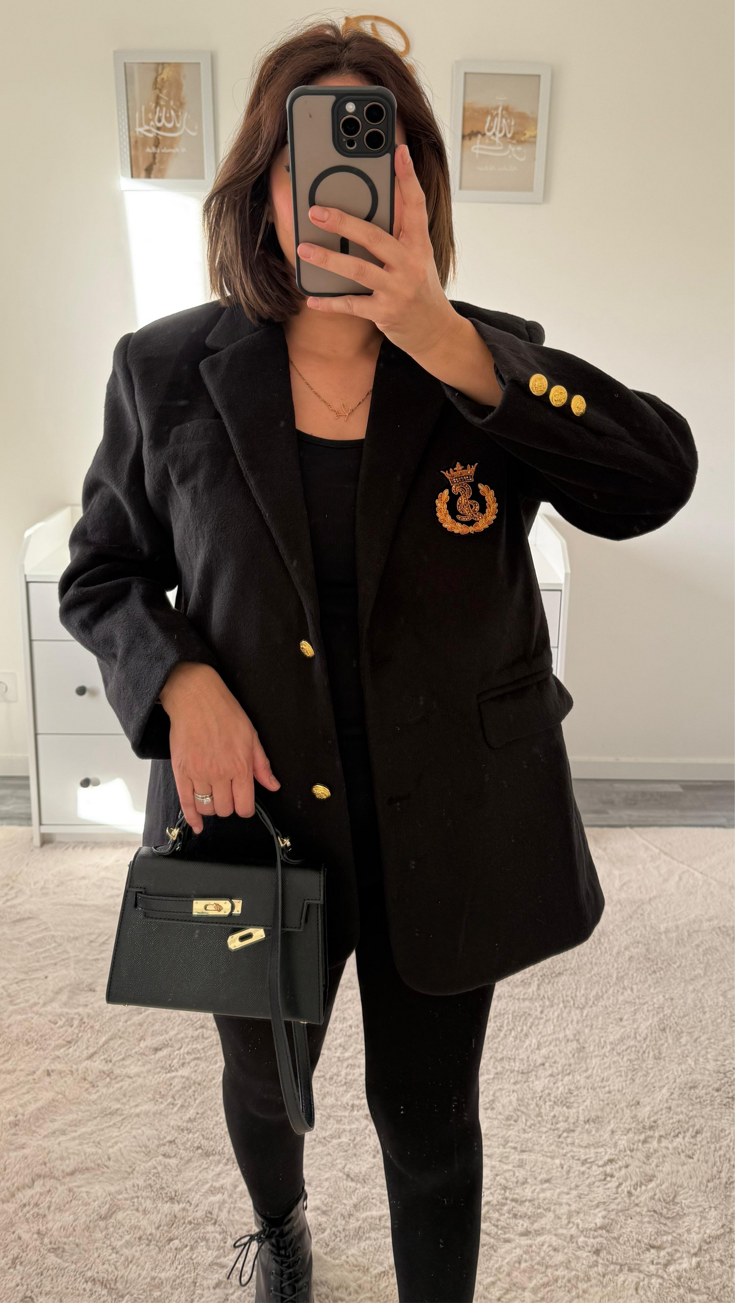 Blazer épais noir